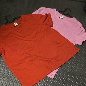 Lot Of 2 Anko Women's Short Sleeve Tees Size L